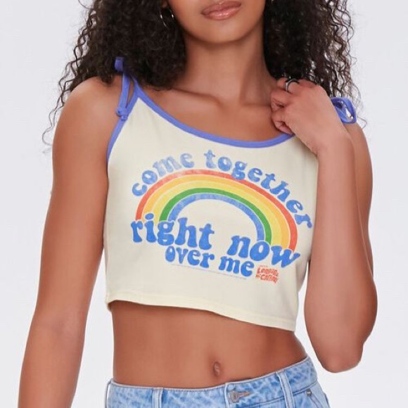 Forever 21 Tops - Forever 21 Come Together Cropped Cami